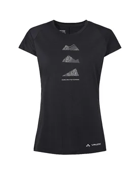 Damen Funktinosshirt Tekoa Wool schwarz 36 W - VAUDE - FashionsVida