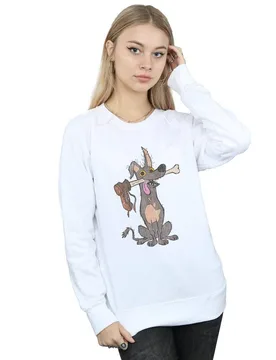 Women's Coco Dante With Bone Sweatshirt in White Size: Small - White - Size: S - Disney - FashionsVida