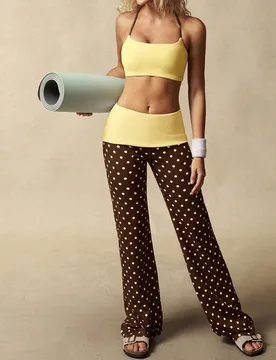 Sujetador deportivo de mujer con diseño de bloques de color y espalda cruzada con cuello halter - Shein - FashionsVida
