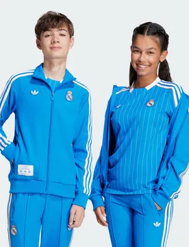 Track top Terrace Icons Real Madrid 15-16A Blue Bird / White - Adidas - FashionsVida
