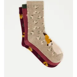 Pack de calcetines ardillas de mujer