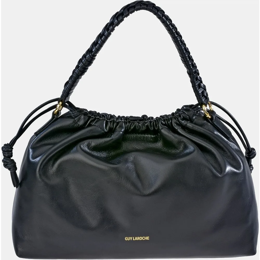 Bolso bucket en piel con cierre magnético y cordón - Guy Laroche - FashionsVida