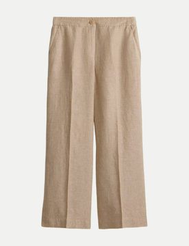Hose Maikito light aus Leinen Beige 42