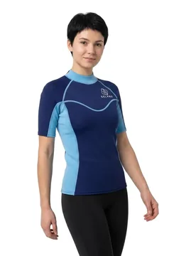 Rash Guard Manches Courtes Elastan Navy Blue / Blue XS - Seland - FashionsVida