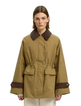 Veste Wilma Waxed Clair Tigers Eye 36 - Selected - FashionsVida