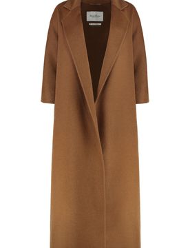 Long Camelwool Lapel Jacket
