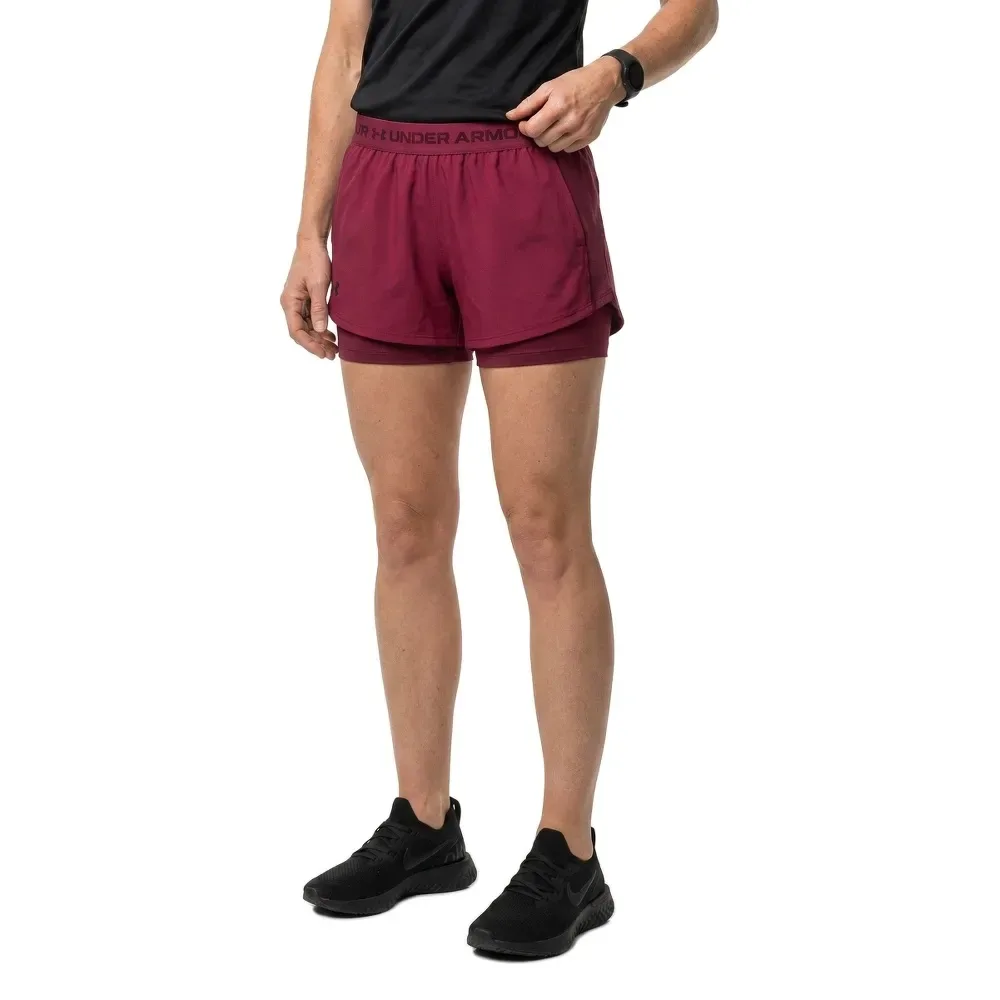 Short Tech Play Up 2in1 Red / Ox Blood L - Under armour - FashionsVida