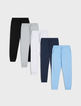 Confezione da 5 paia di pantaloni da tuta - grigio medio