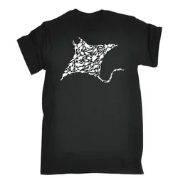 Funny Manta Ray Divers Scuba Divers T-Shirt. Summer Cotton O-Neck Short Sleeve Men's T Shirt New S-3XL