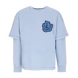 Felpa Leggera Girocollo Uomo Over Crewneck X Triple J Cyan