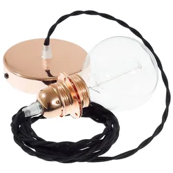 Cables Lampe Suspendue Pendel Pour Abat-jour Tc04 2 M Black / Copper One Size