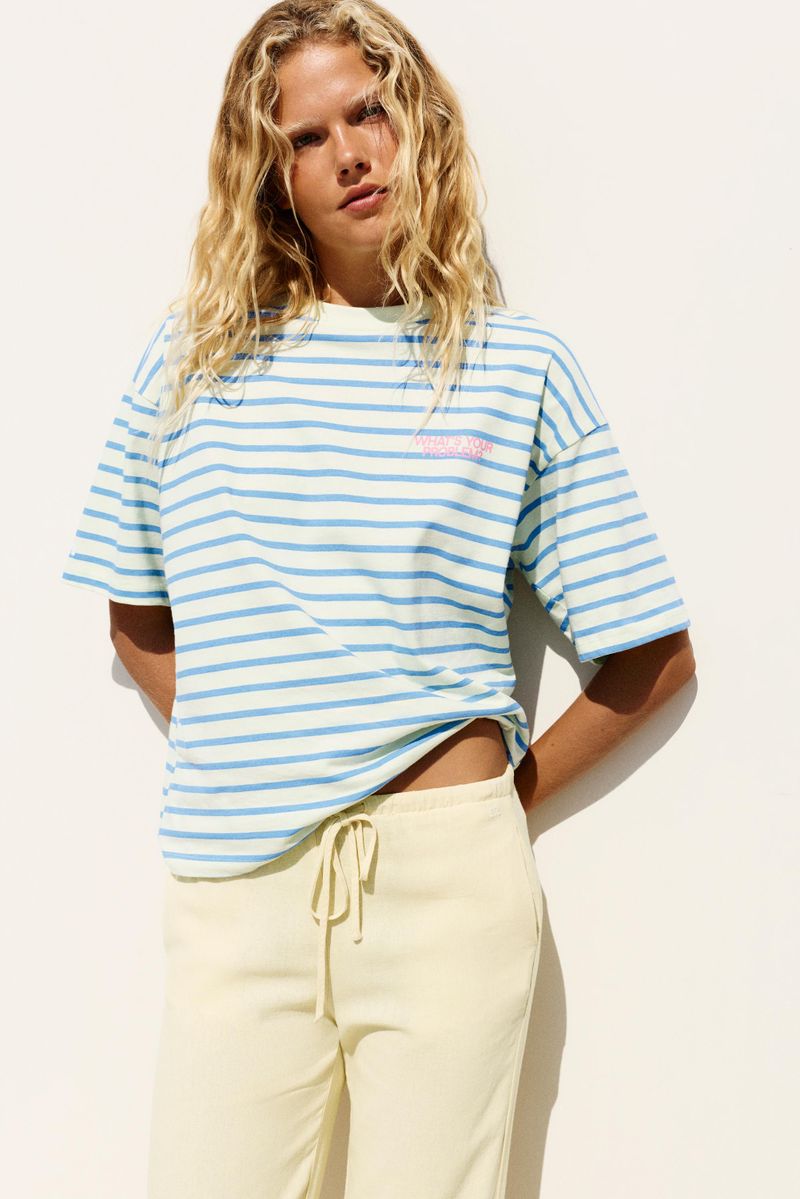 T-Shirt Oversize A Righe