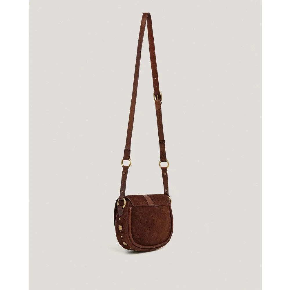 Bolso de ante solapa con piel - Pepe Jeans - FashionsVida