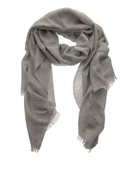 Sciarpa in cashmere e seta con paillettes