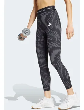 Mallas de mujer Techfit Printed 7-8 - Adidas - FashionsVida