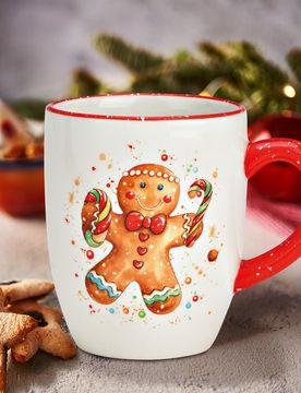 Tasse Lebkuchenfigur aus Keramik
