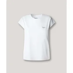 Camiseta de mujer fit slim con logo estampado