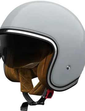 Casco Moto jet AURA Solid Nardo Grigio Lucido taglia XL - Stormer - FashionsVida
