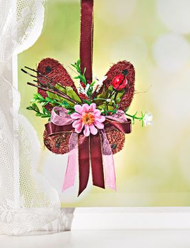 Pagen Sisal-Schmetterling bordeaux