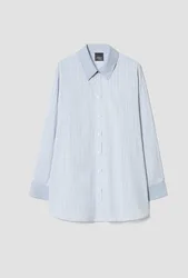 Camicia a righe donna azzurro