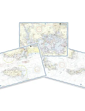 La Rochelle-oléron Island Marine Chart Blue / White One Size unisex - Plastimo - FashionsVida