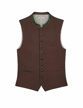 Trachtengilet KONSTANTIN dunkelrot 48 herren - Gottseidank - FashionsVida