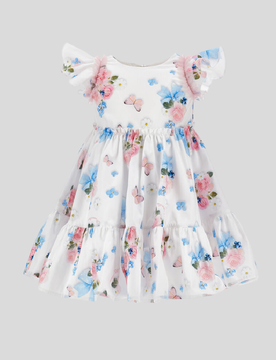 Abito primaverile bambina bianco