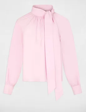 Blusa de mujer con cuello lazado - Morgan - FashionsVida