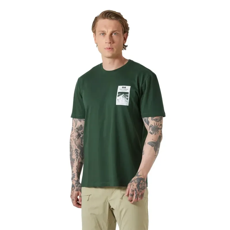 Maglietta A Maniche Corte Massif Graphic Jungle Green L