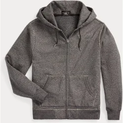 Sudadera con cremallera de hombre de rizo con capucha Double RRL