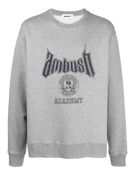 Ambush Felpa in cotone logata