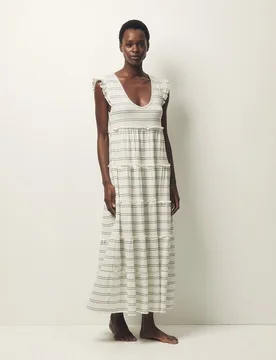 Sfera - Vestido largo rayas - Sfera - FashionsVida
