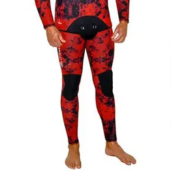 Pantaloni Da Pesca Subacquea Camo Blood 5 Mm