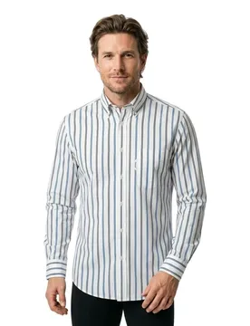 FaÇonnable Camicia A Maniche Lunghe Fm302192 Naval Blue XL