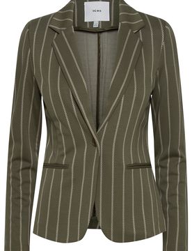 ICHI Blazer 'RUTI' verde / blanco