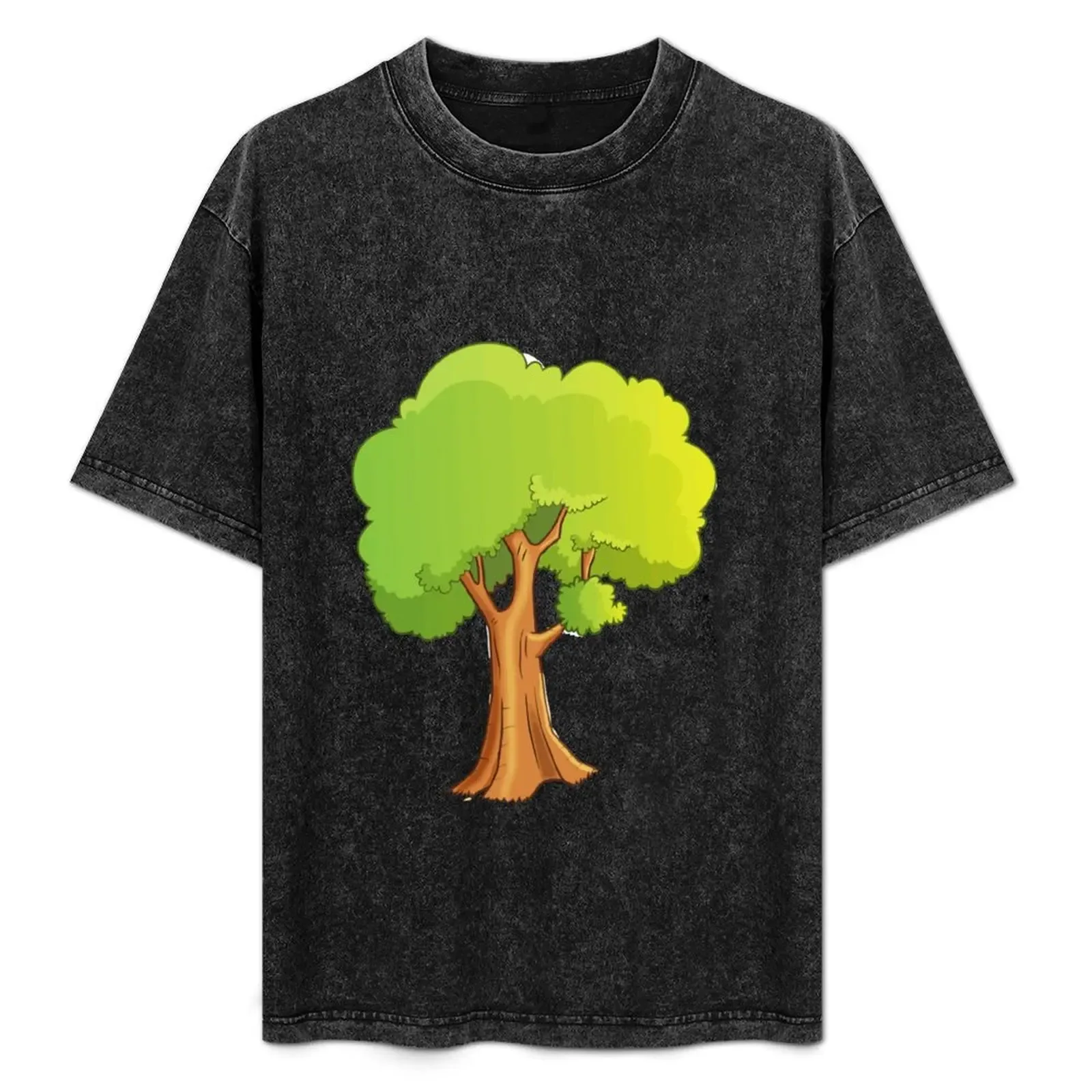 Cartoon Tree T-Shirt Breathable Basic Cotton T-Shirt - Aliexpress - FashionsVida
