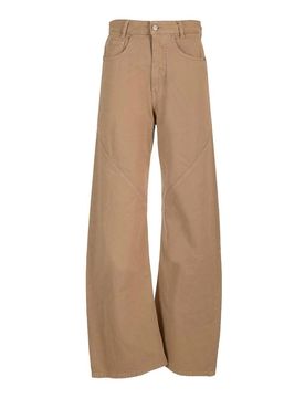 Pantaloni In Twill Di Cotone