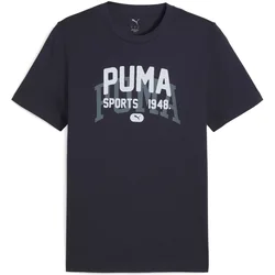 Graphic Varsity Herren T-Shirt, blau M