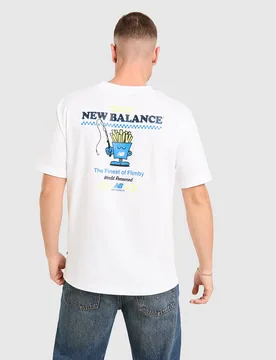 Mens Maglia Chippy - Bianco, bianco bianco Uomo taglia S - New Balance - FashionsVida