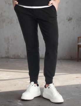 Pantaloni da tuta jogger slim - nero