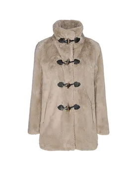 Veste aspect fourrure beige 34 - Comma - FashionsVida