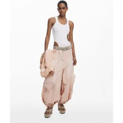 Pantalón de mujer cargo fluido