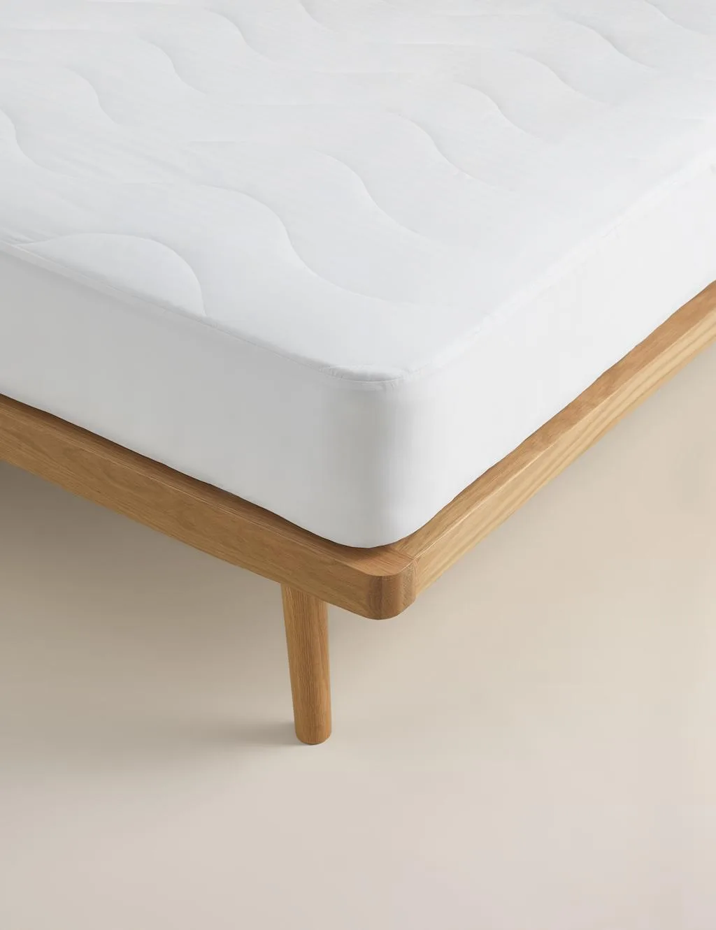 Smart Wash & Dry Extra Deep Mattress Protector White - M&S - FashionsVida