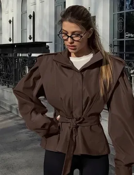 FL 2026 New Women's Design Autumn And Winter Loose Slim Waist-tied Long-sleeve Collared Bersatile Commuting Trench Coat - Aliexpress - FashionsVida