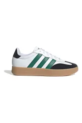 Sneakers bianche in pelle con strisce verdi Barreda 40⅔