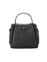 Sac en cuir - Sac seau ROMY noir