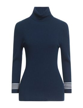 Rollkragenpullover Damen Blau 36 Damen