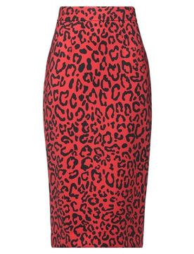 DOLCE&GABBANA Midi-Rock Damen Rot 32 Damen