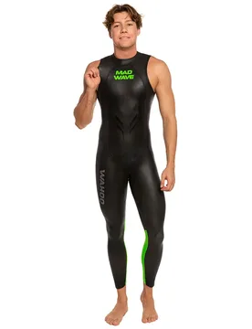 Opnwtr Wahoo Lgj Sleeveless Neoprene Wetsuit Black S Men - Madwave - FashionsVida