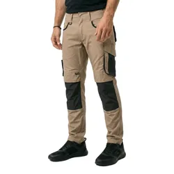 Pantalon De Travail Unique 13079 Light Khaki / Black 66